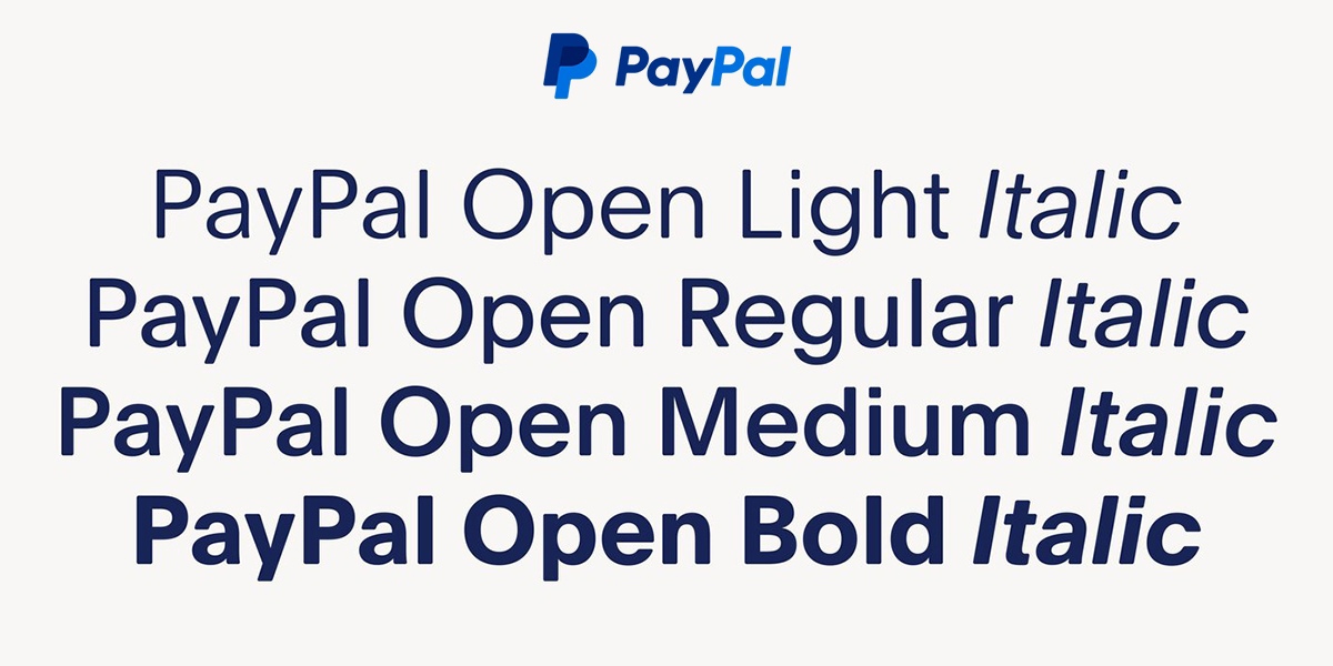 Шрифт PayPal Open