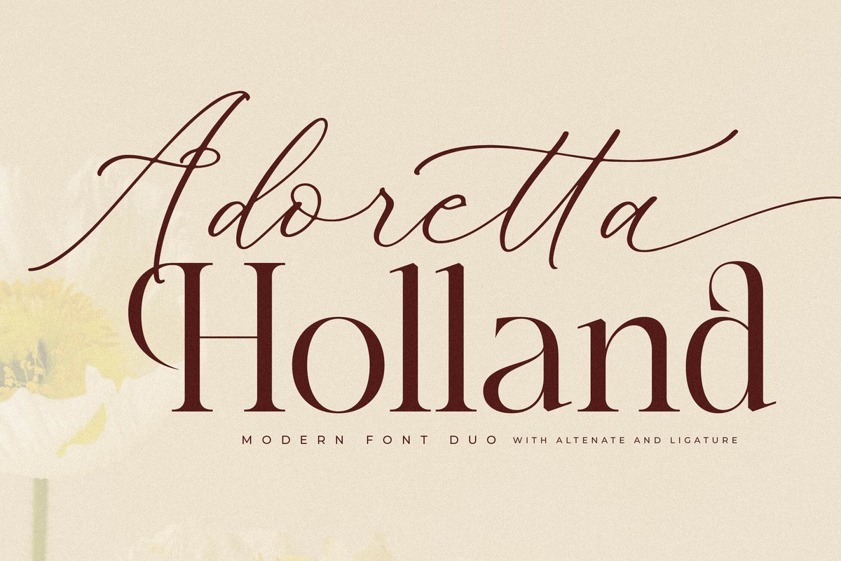 Шрифт Adoretta Holland Duo