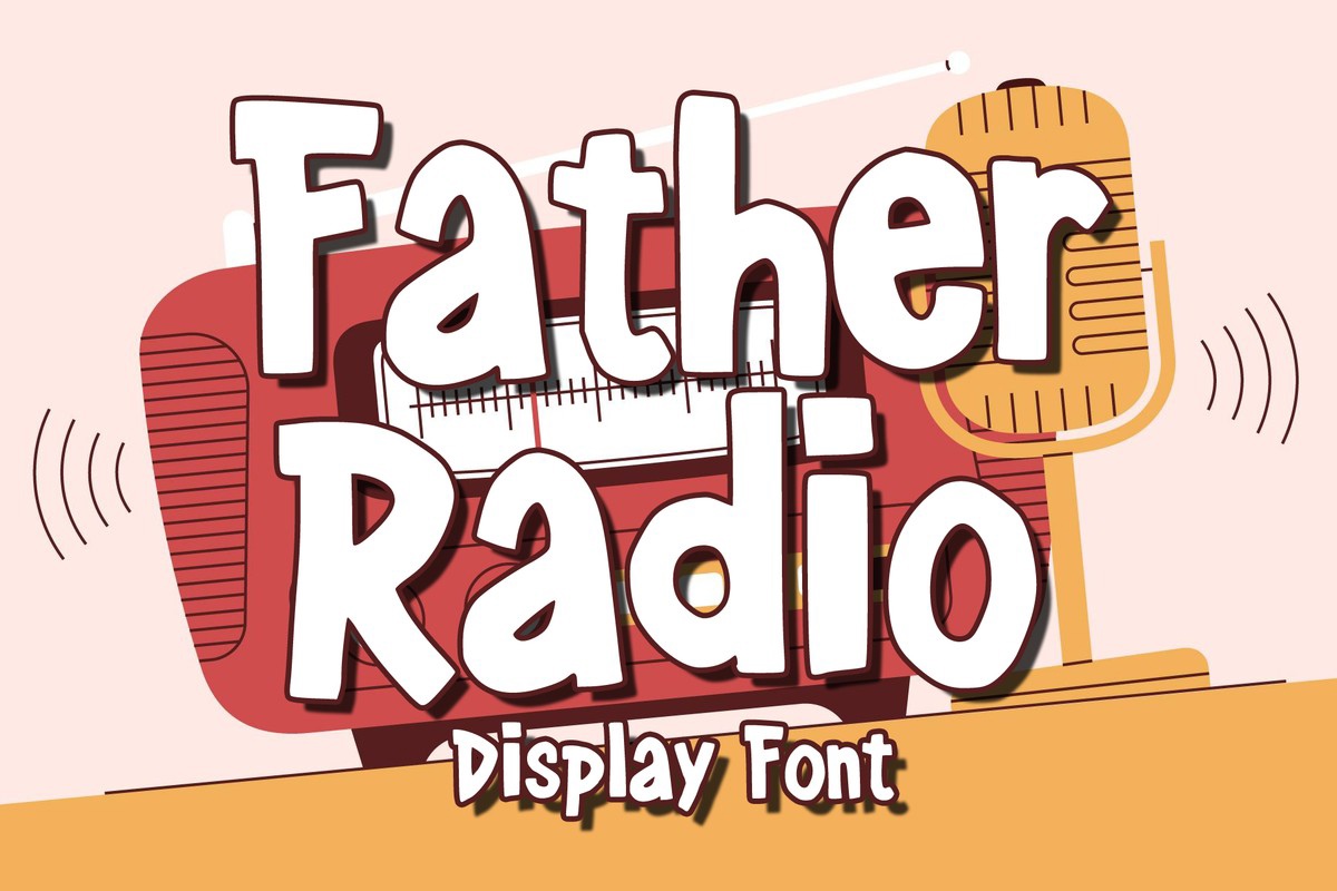 Шрифт Father Radio