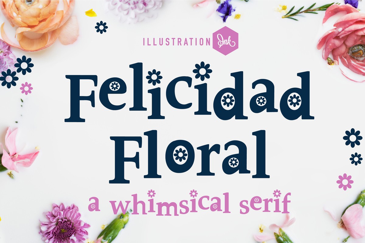 Шрифт ZP Felicidad Floral