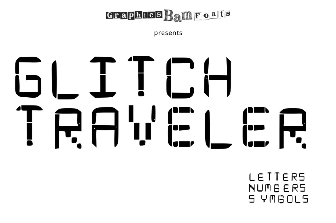 Шрифт Glitch Traveler