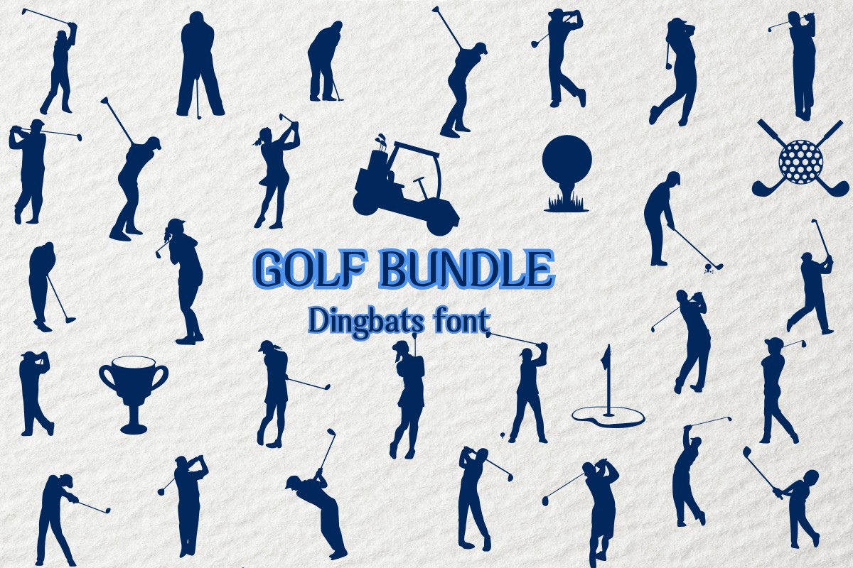 Шрифт Golf Bundle
