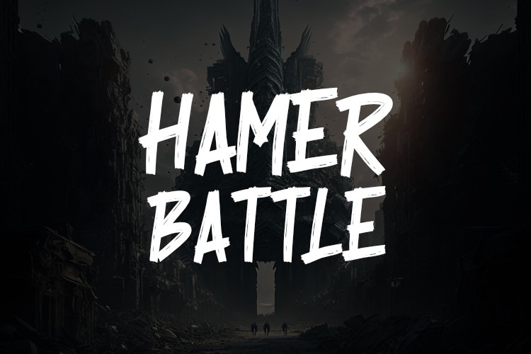 Шрифт Hamer Battle