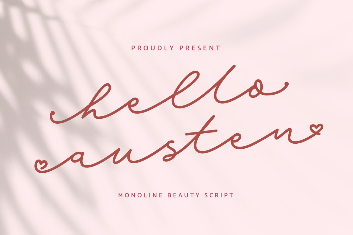 Шрифт Hello Austen
