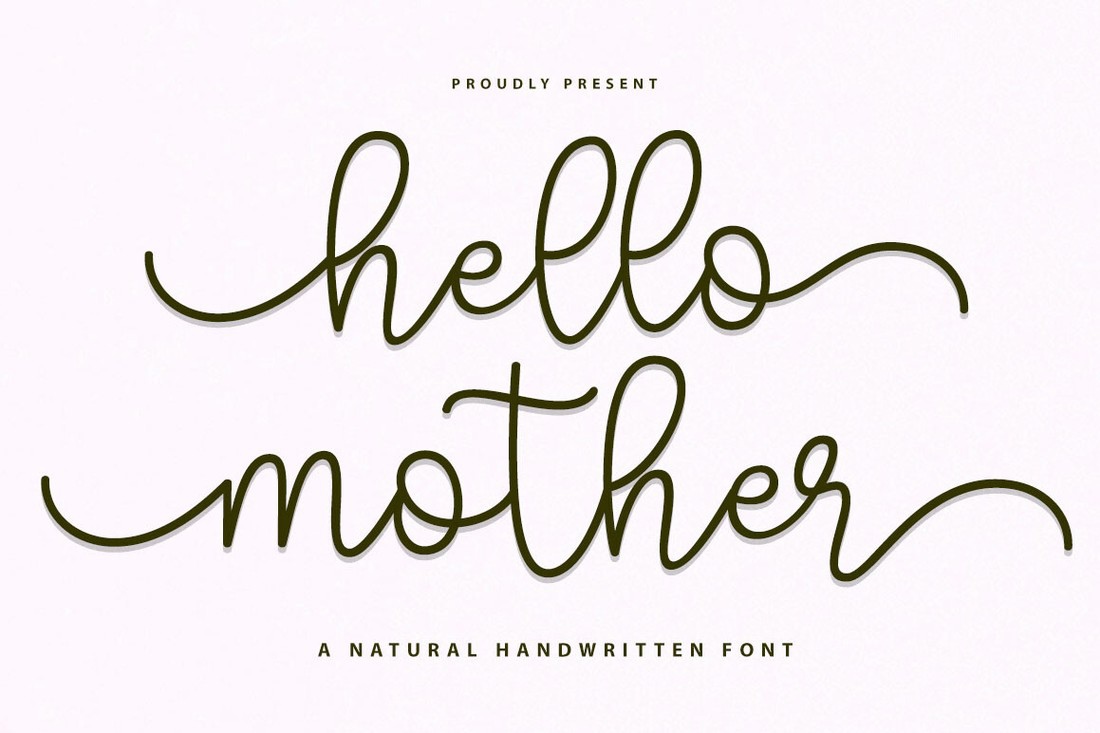Шрифт Hello Mother Script