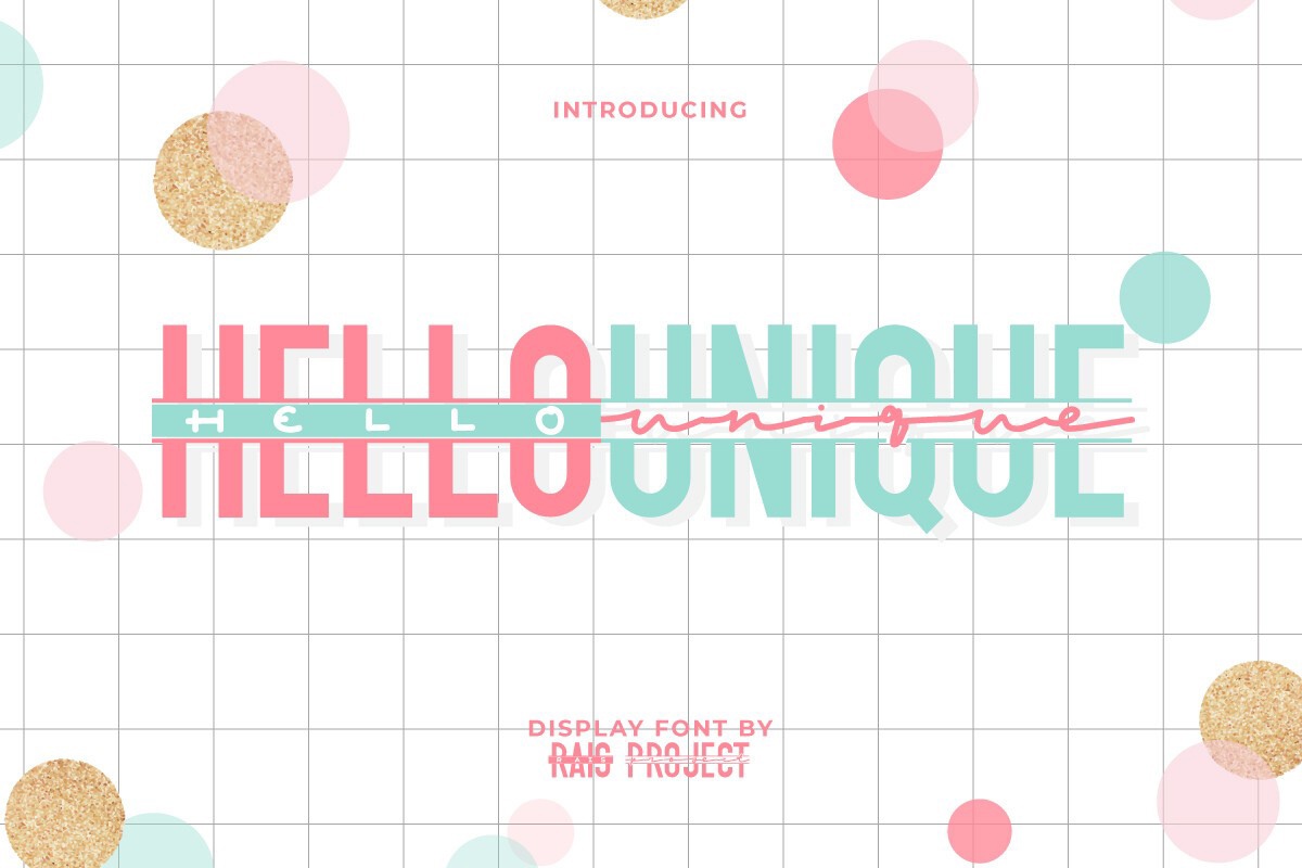 Шрифт Hello Unique