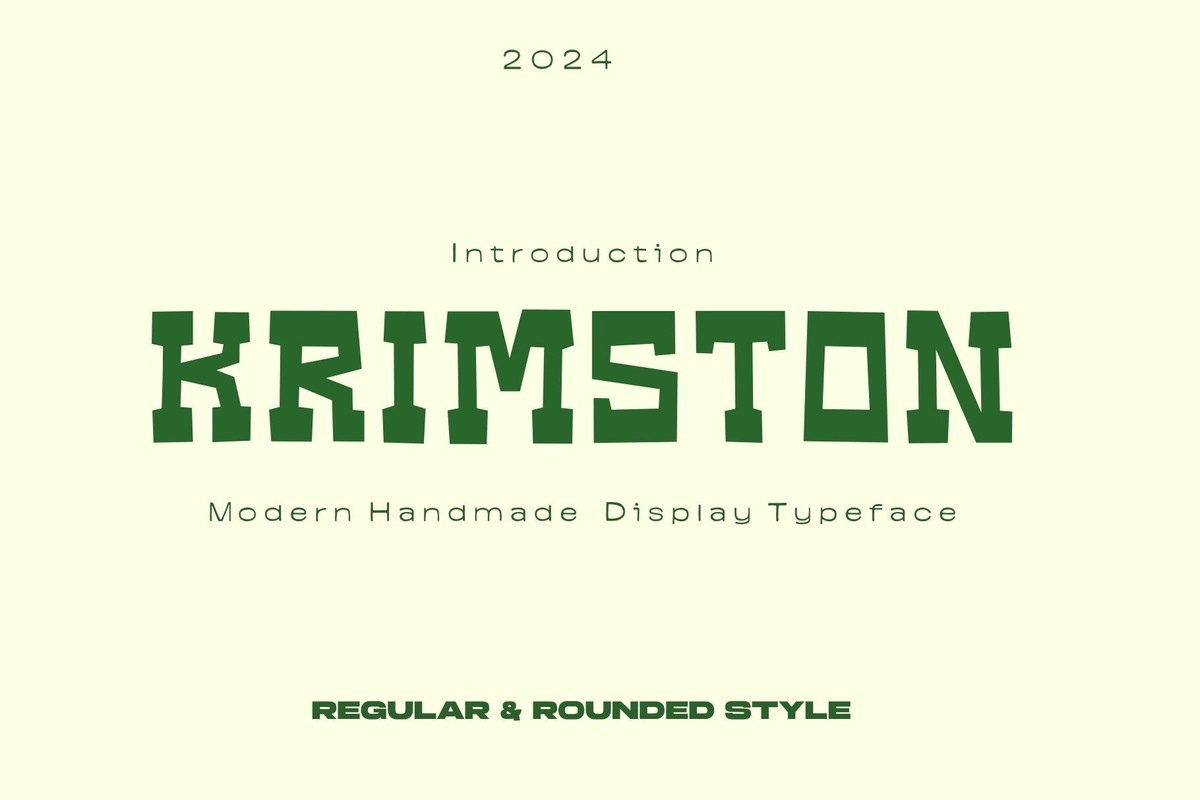 Шрифт Krimston