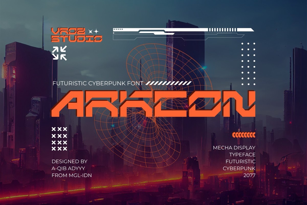 Шрифт Arkcon