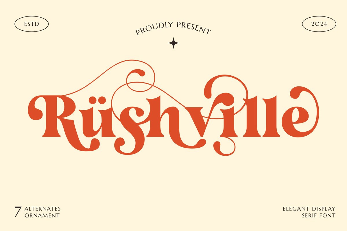 Шрифт Rushville