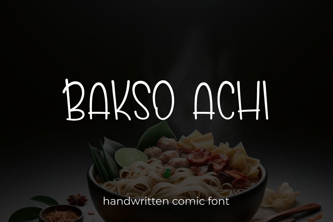 Шрифт Bakso Achi