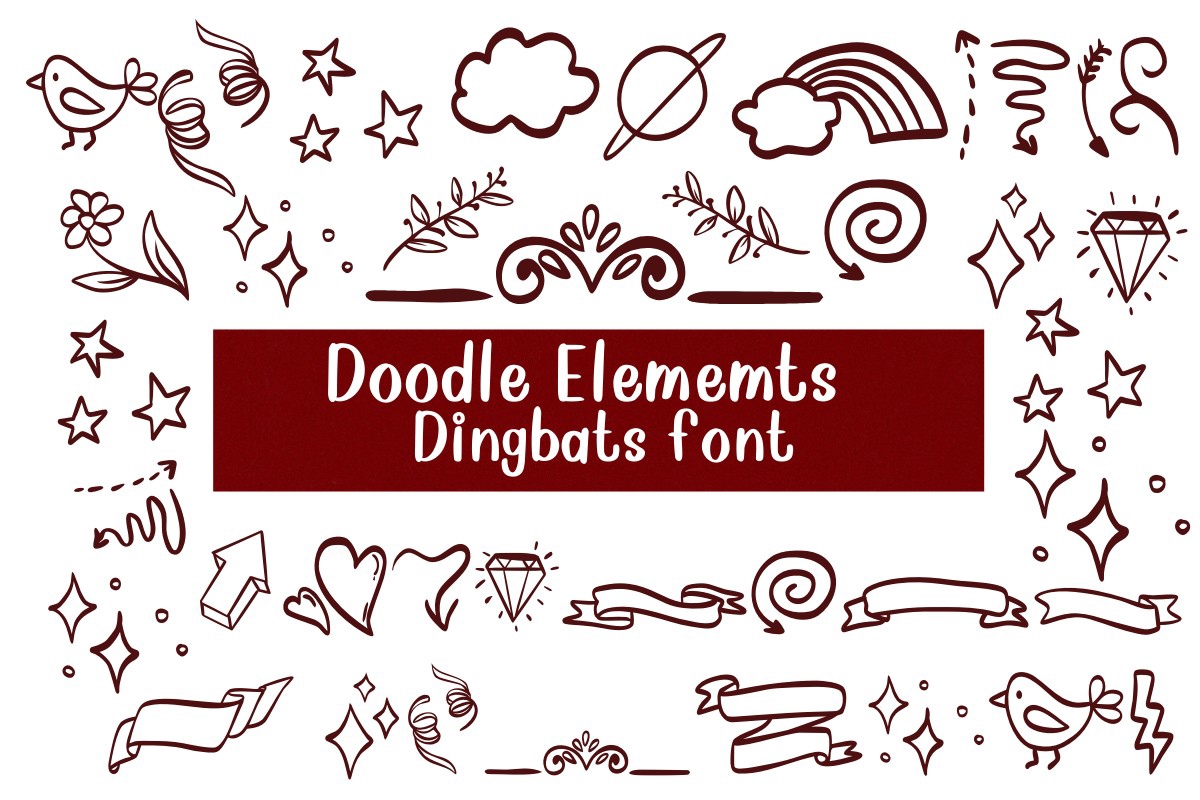 Шрифт Doodle Elements