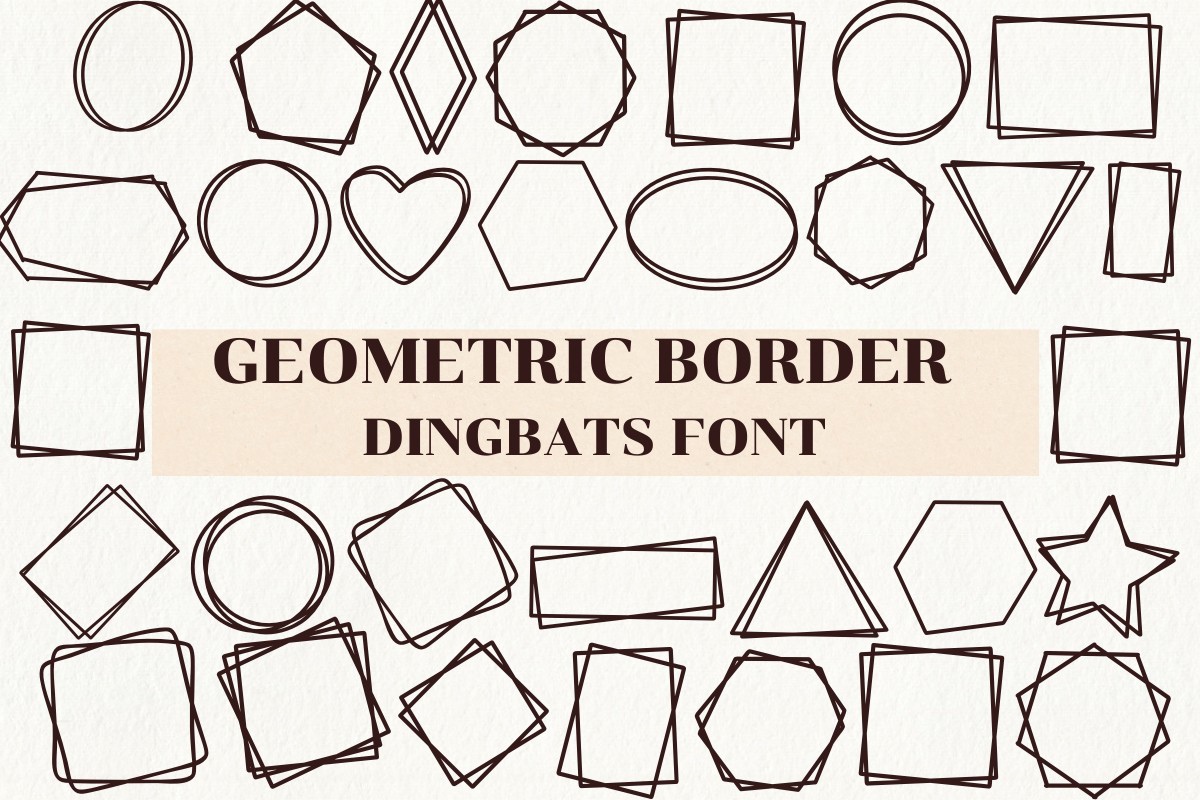 Шрифт Geometric Border
