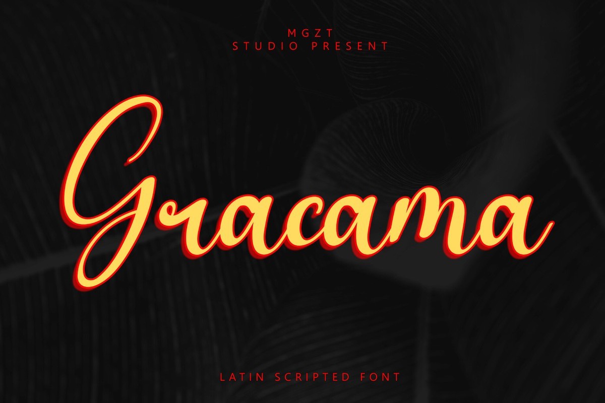 Шрифт Gracama
