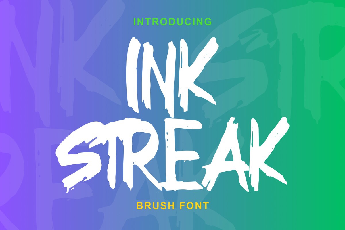 Шрифт Ink Streak