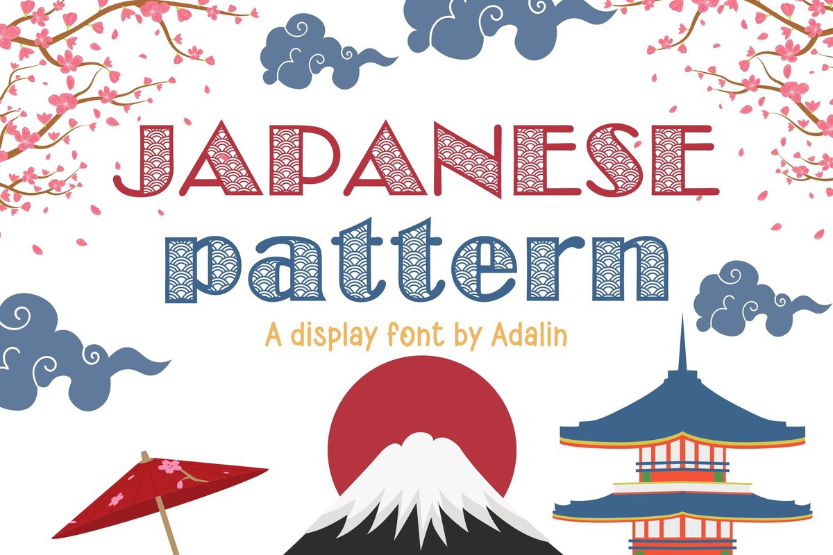 Шрифт Japanese Pattern