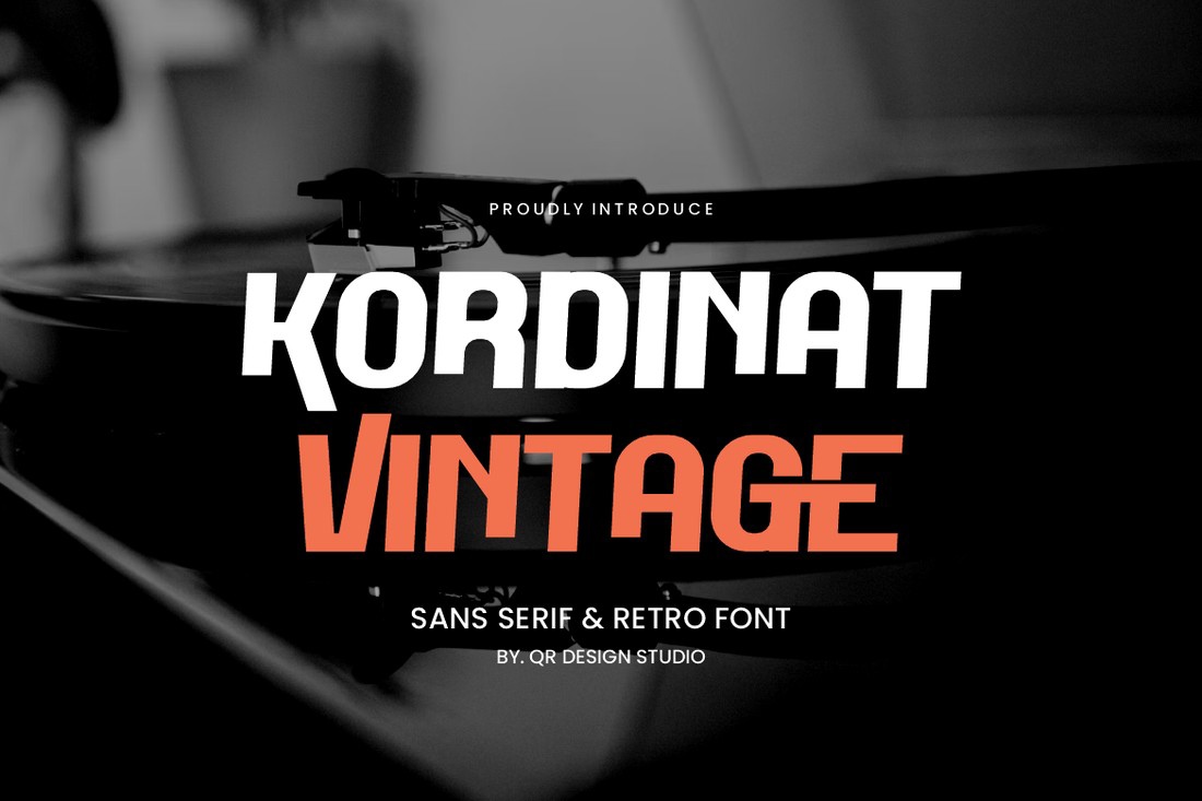 Шрифт Kordinat Vintage