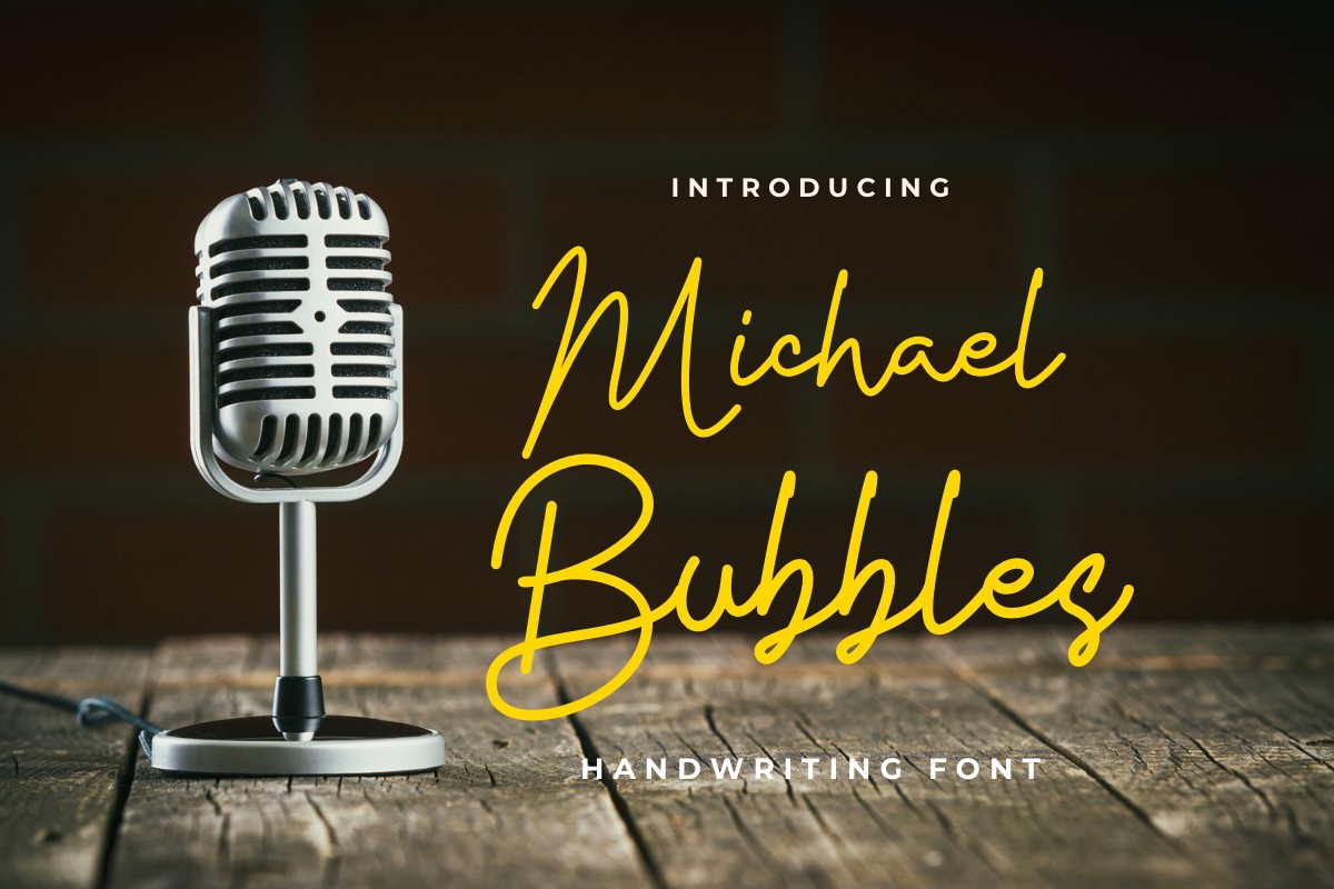 Шрифт Michael Bubbles