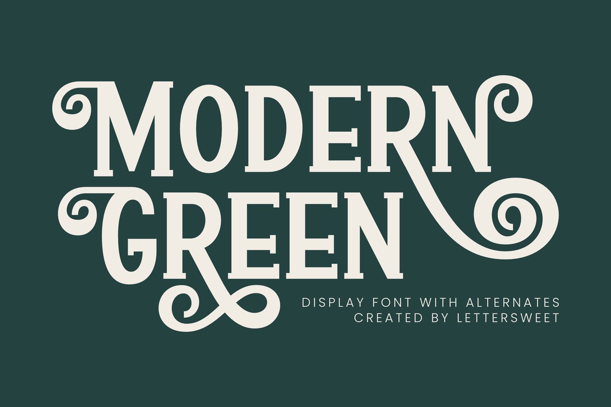 Шрифт Modern Green