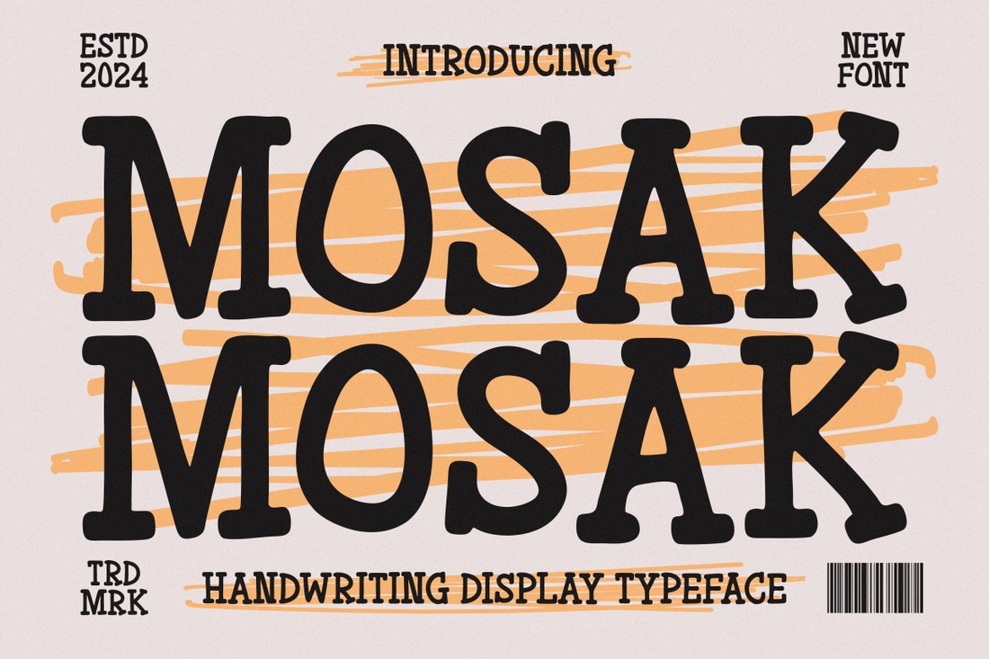 Шрифт Mosak