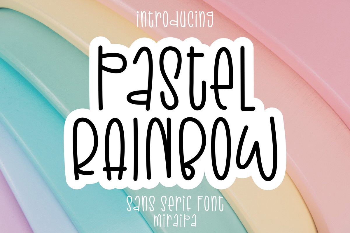 Шрифт Pastel Rainbow
