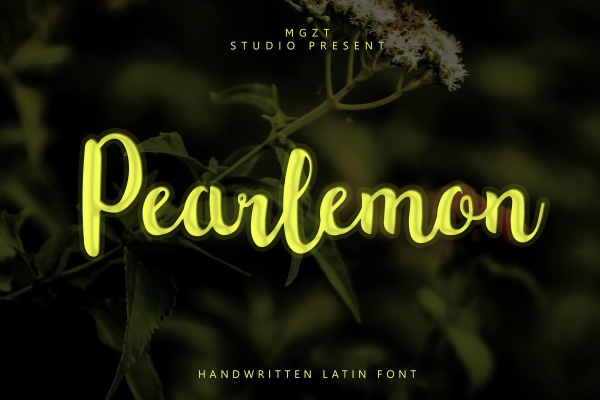 Шрифт Pearlemon