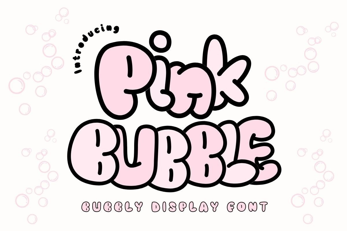 Шрифт Pink Bubble