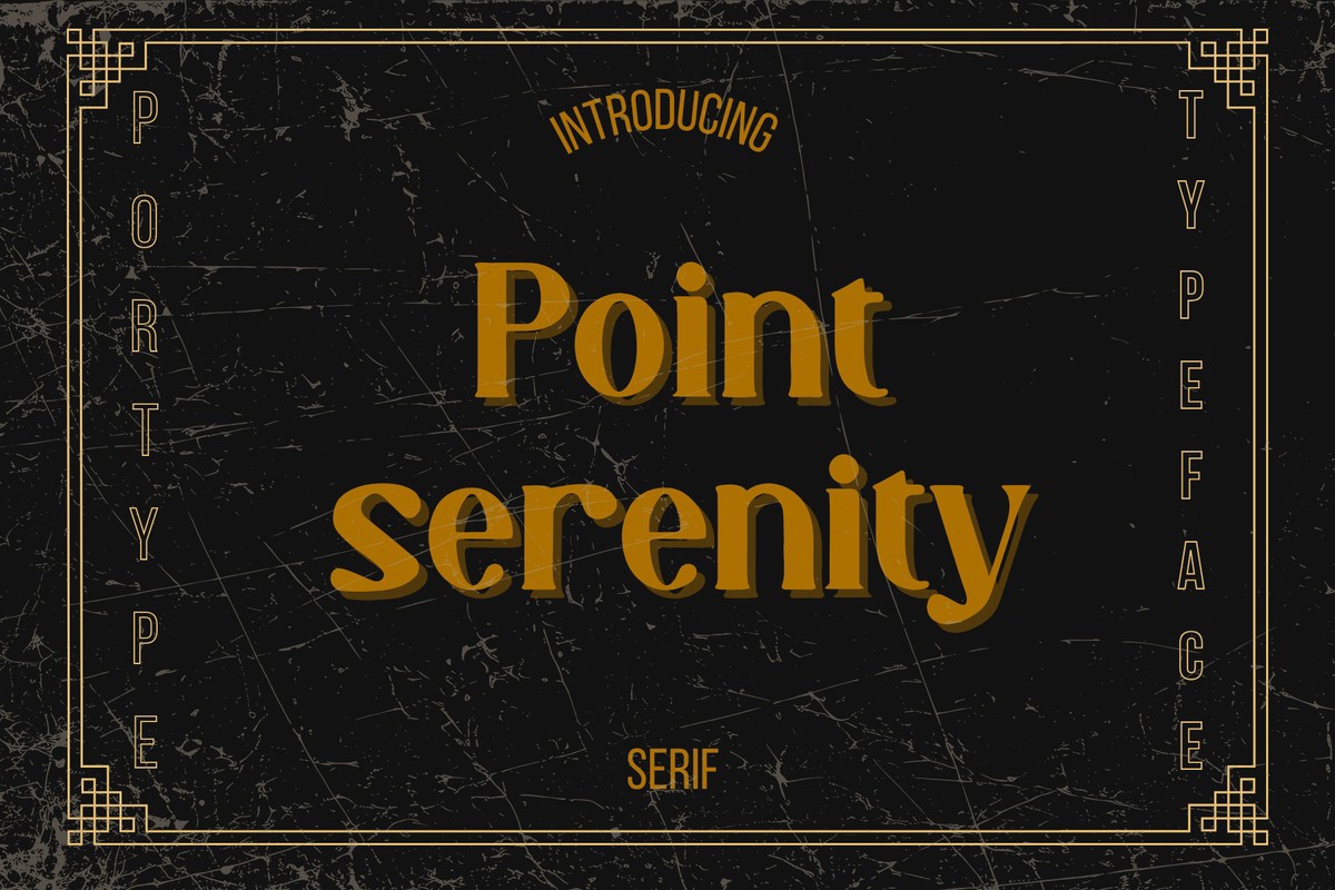 Шрифт Point Serenity