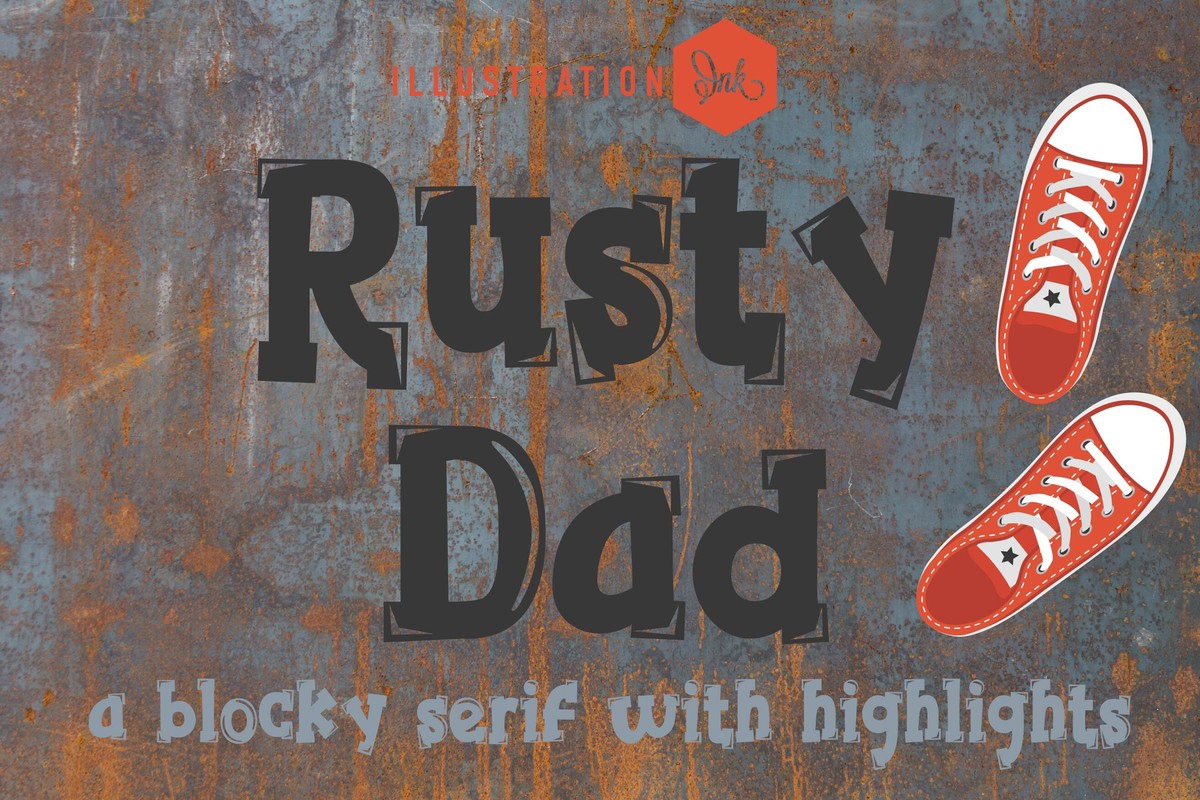 Шрифт PN Rusty Dad