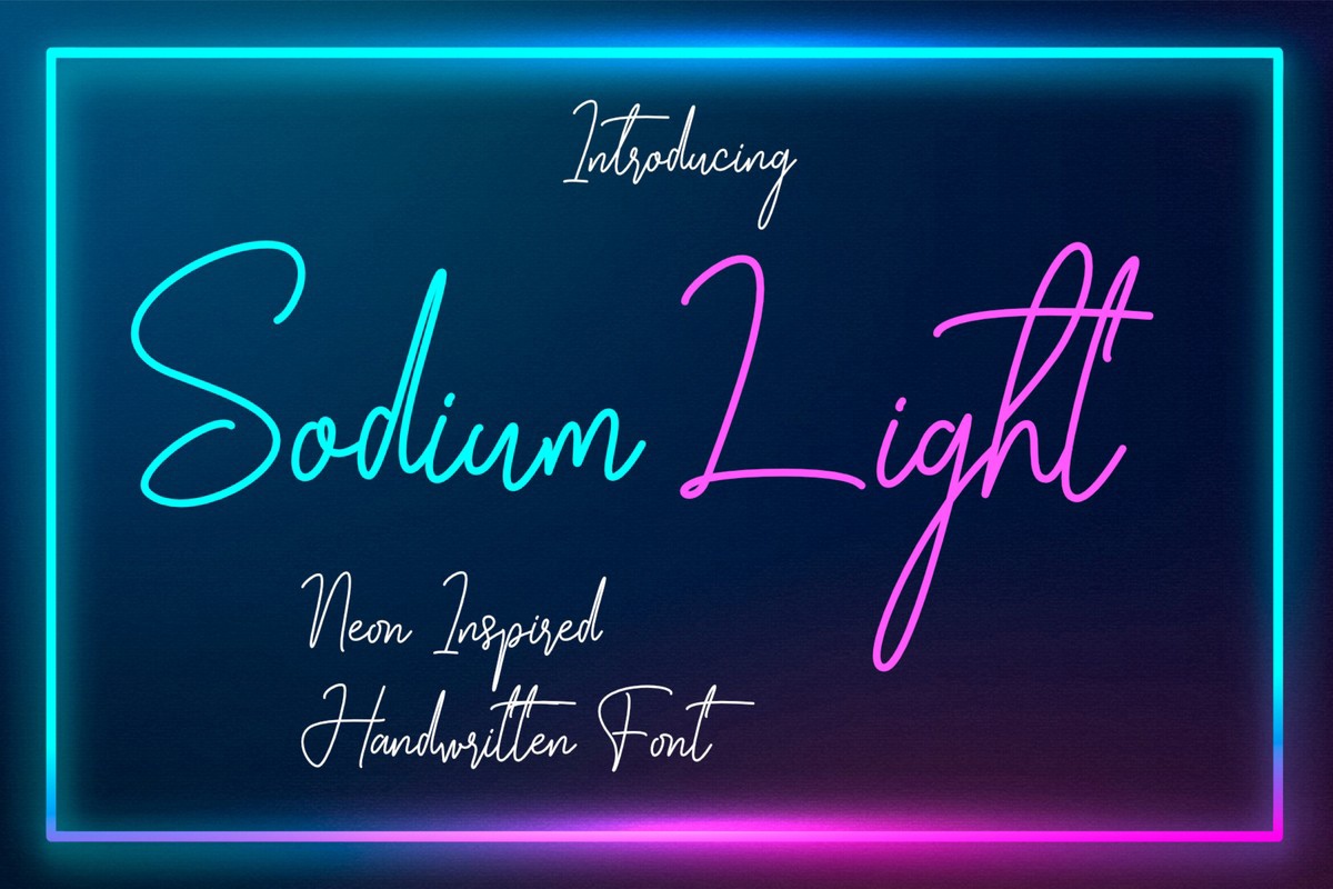 Шрифт Sodium Light