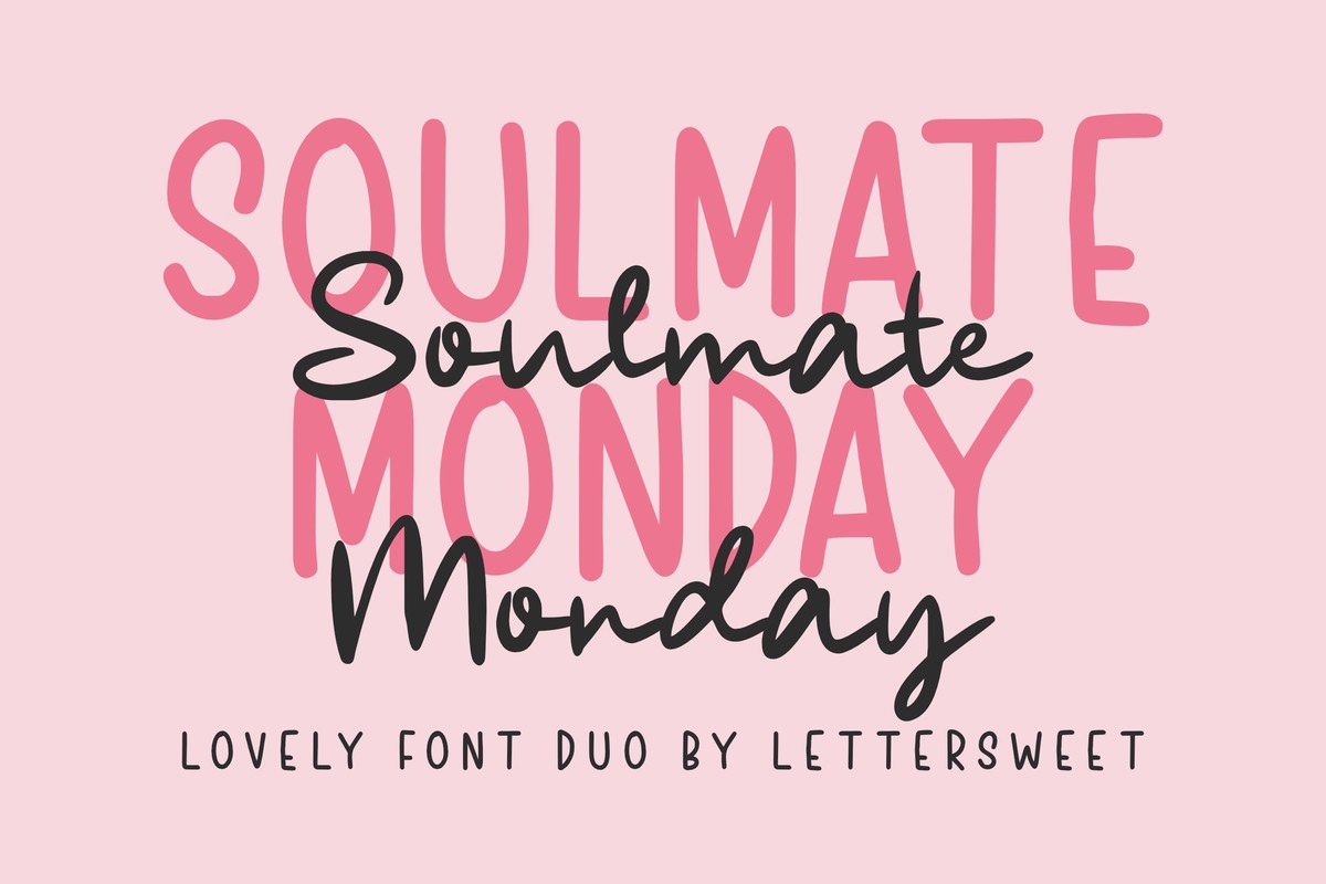 Шрифт Soulmate Monday