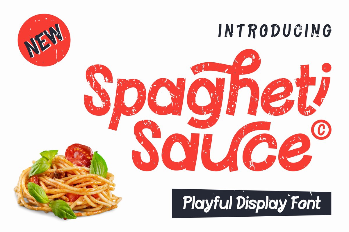 Шрифт Spagheti Sauce