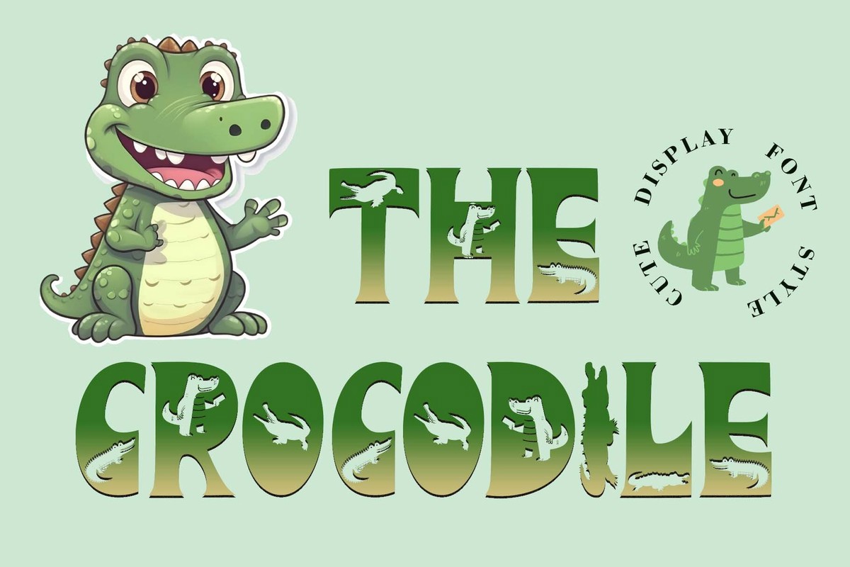 Шрифт The Crocodile