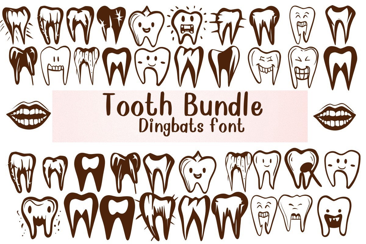 Шрифт Tooth Bundle
