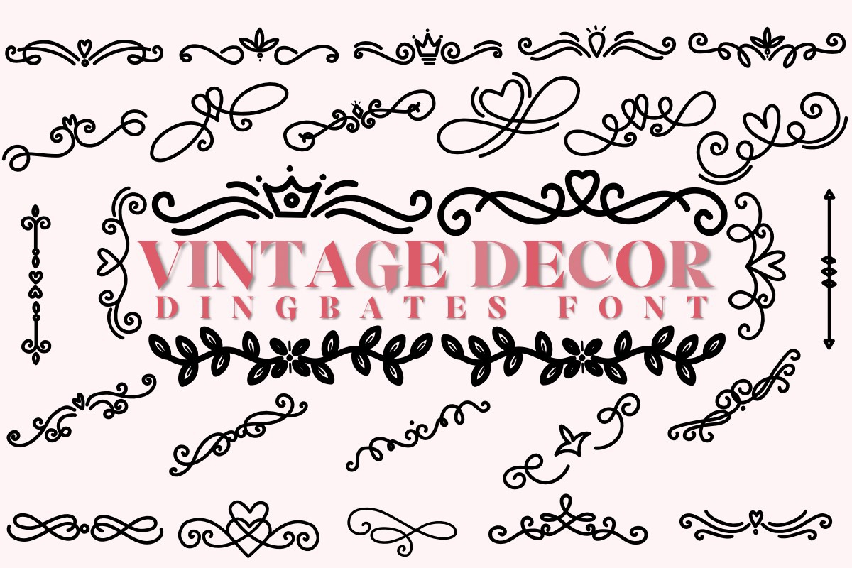 Шрифт Vintage Decor