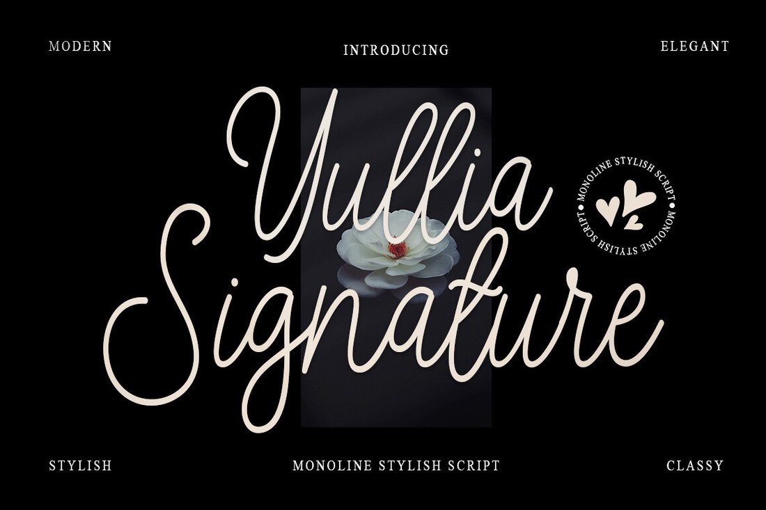 Шрифт Yullia Signature 