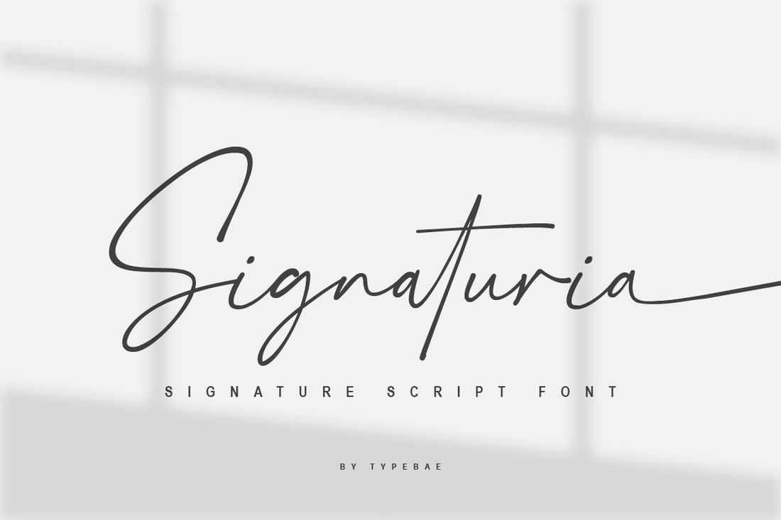 Шрифт Signaturia