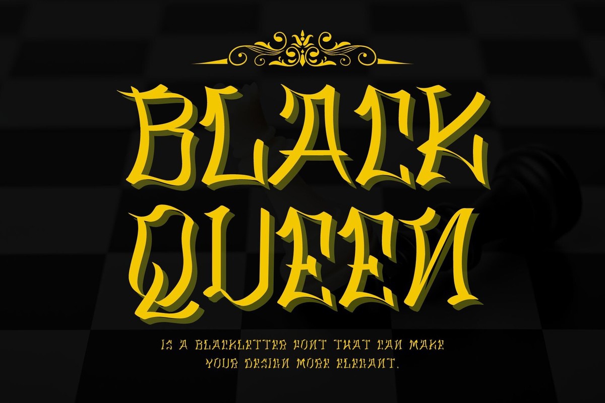Шрифт Black Queen