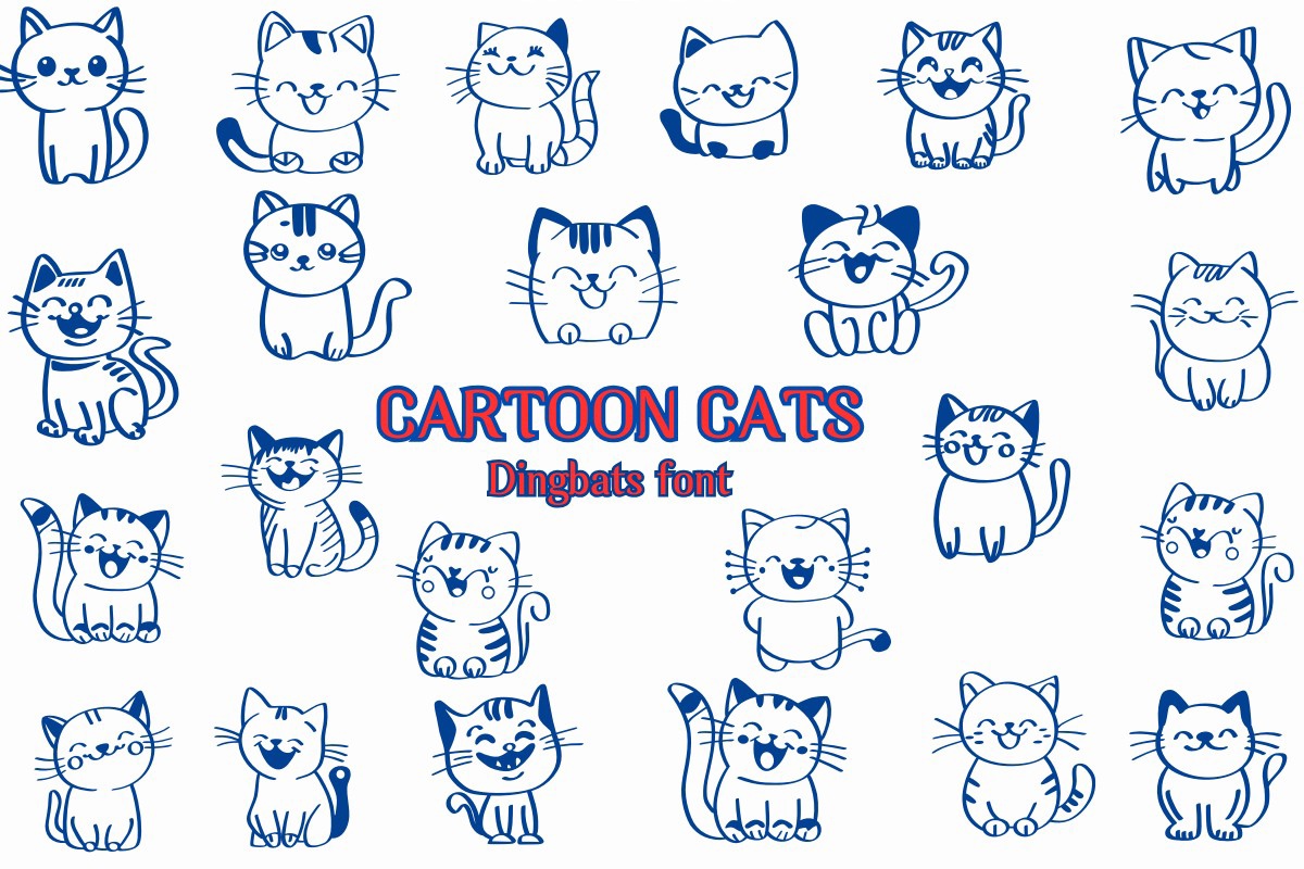 Шрифт Cartoon Cats