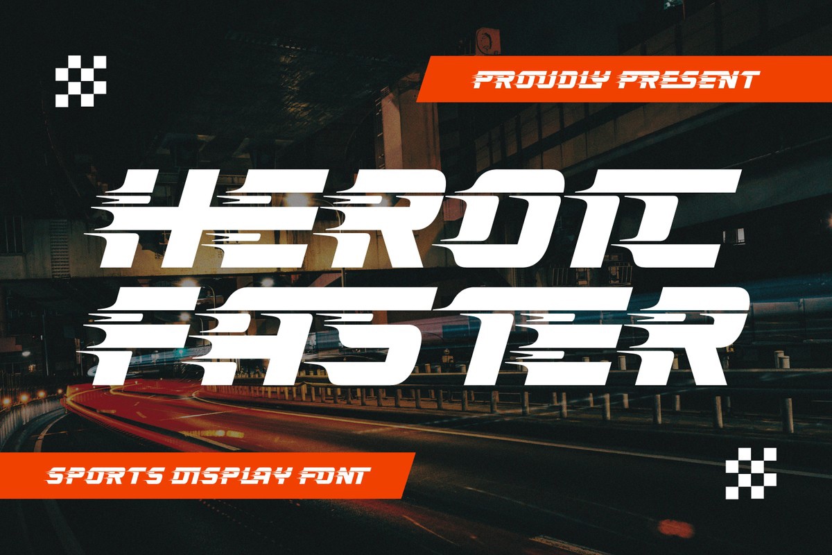 Шрифт Heroic Faster