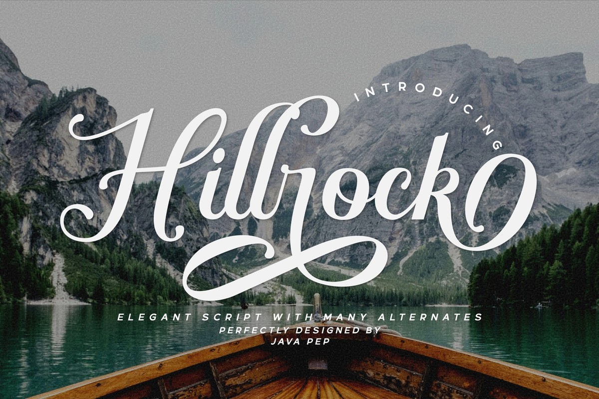 Шрифт Hillrock