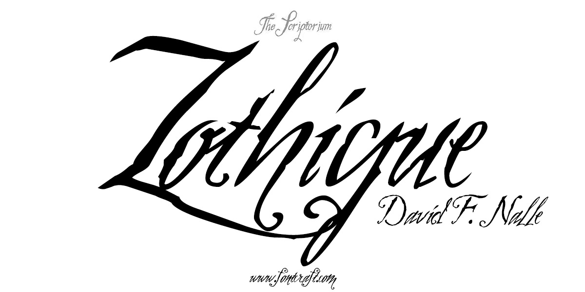 Шрифт Zothique