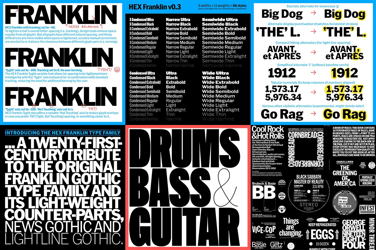 Шрифт HEX Franklin