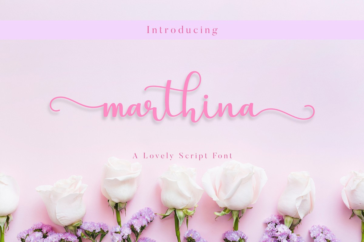 Шрифт Marthina