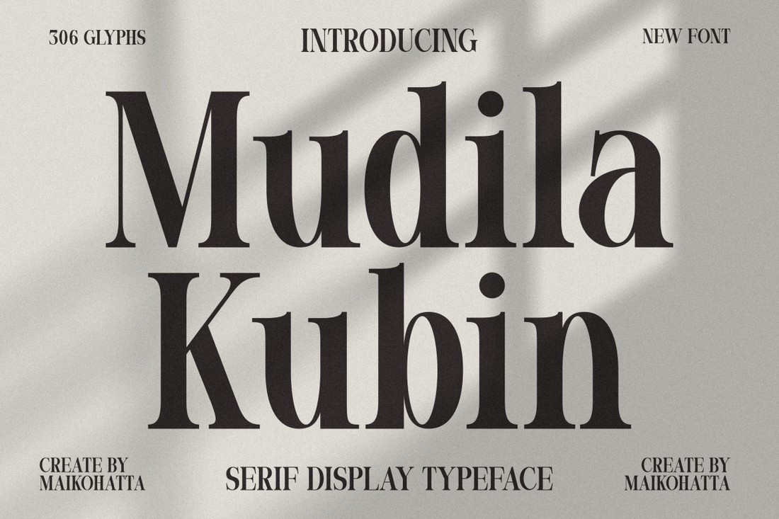 Шрифт Mudila Kubin