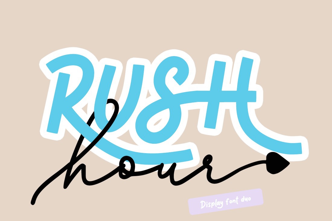 Шрифт Rush Hour