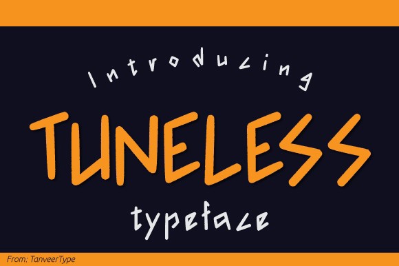 Шрифт Tuneless