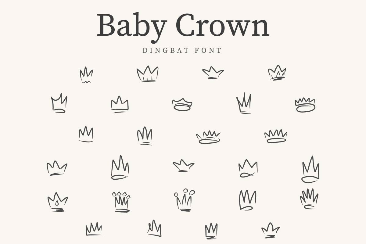 Шрифт BabyCrown