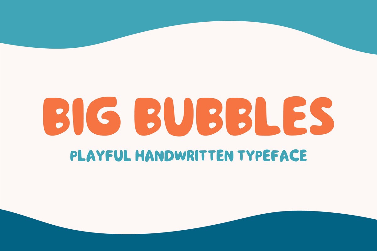 Шрифт Big Bubbles Handwritten