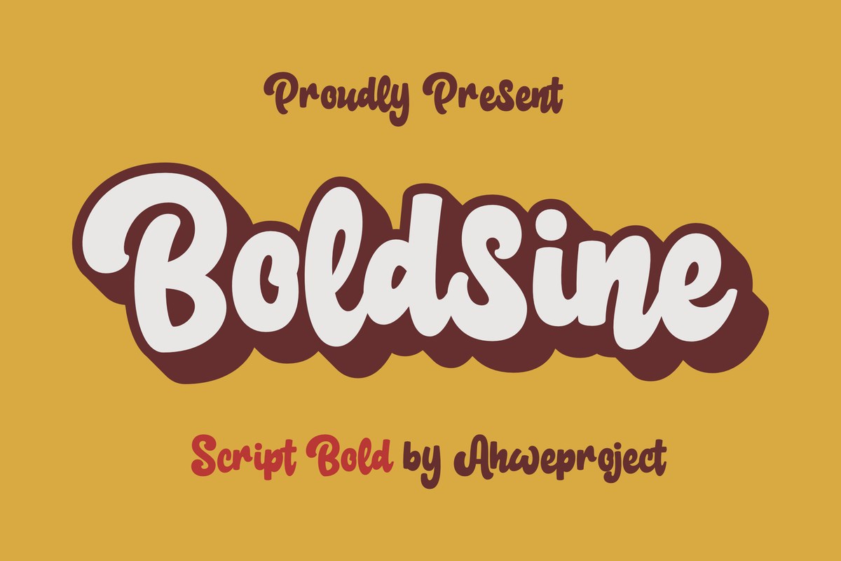 Шрифт Boldsine