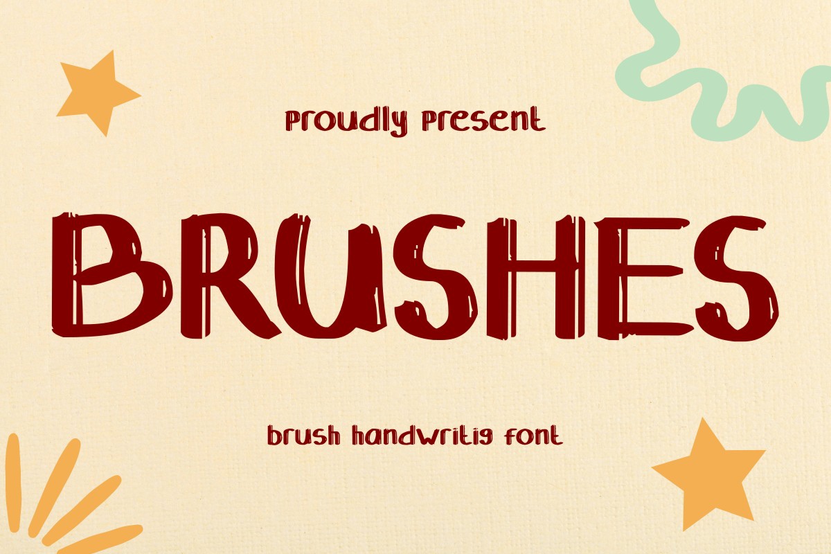 Шрифт Brushes
